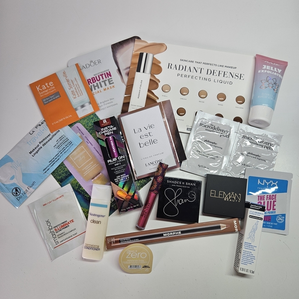 NEW Beauty Makeup & Hair Bundle Lot Tarte Morphe Shan Lancome NYX Philosophy